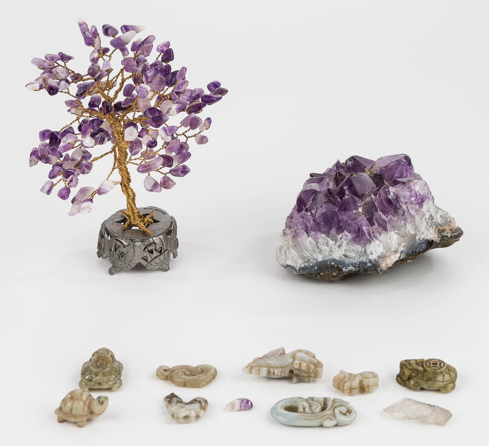 Amethyst, Quartz & Nephrite Jade (1 of 7)