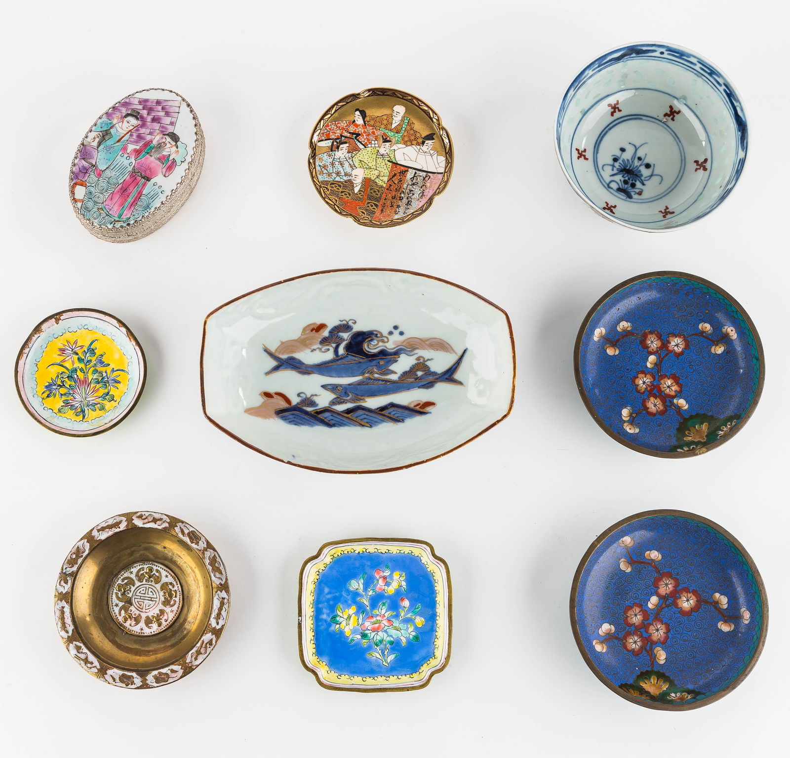 Asian Themed Porcelain & Enamelware (1 of 2)