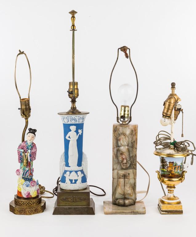 Wedgwood, Marble, Chinoiserie, Porcelain Lamps (1 of 6)