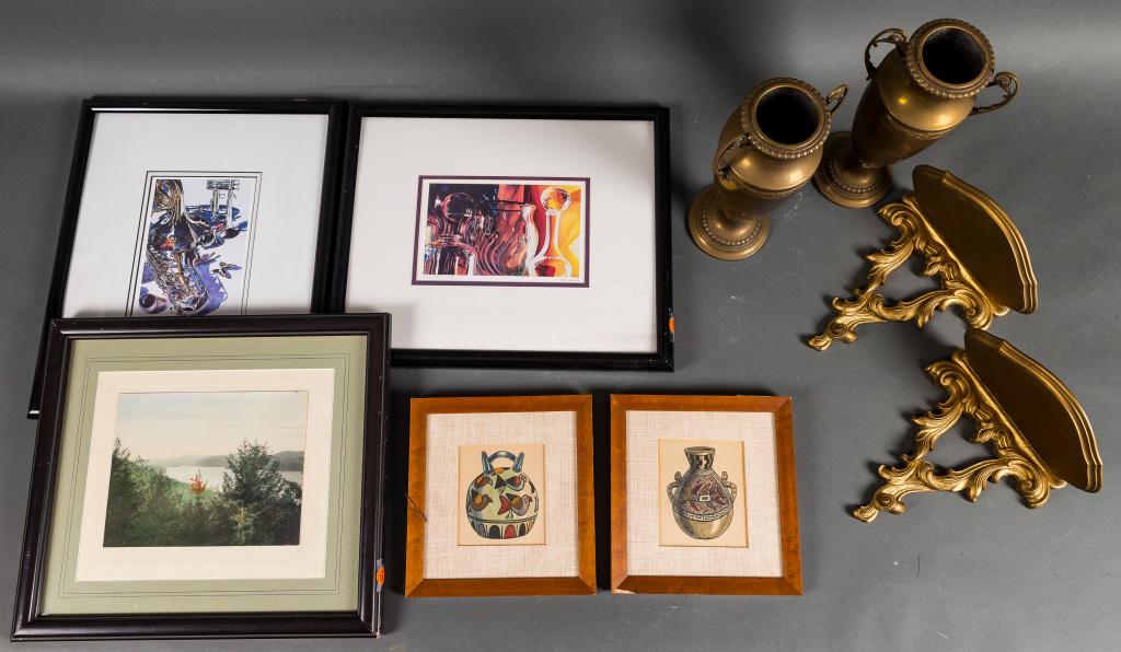 Art & Pair of Urns (1 of 9)