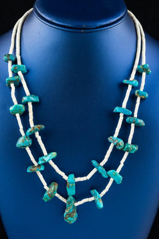 Vintage Turquoise Sterling Necklace (1 of 3)