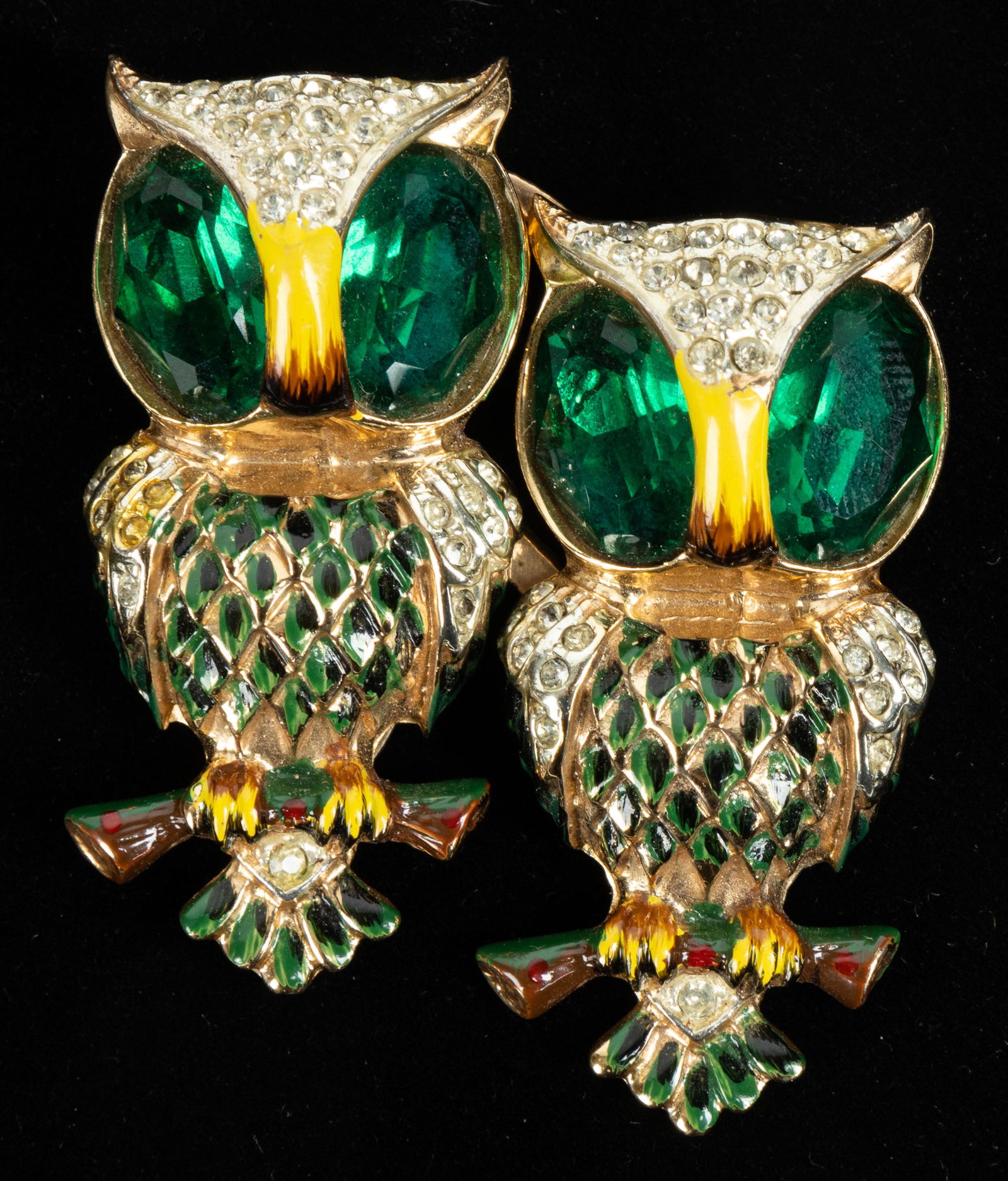 Vintage Sterling Coro Duette Owl Brooch (1 of 5)