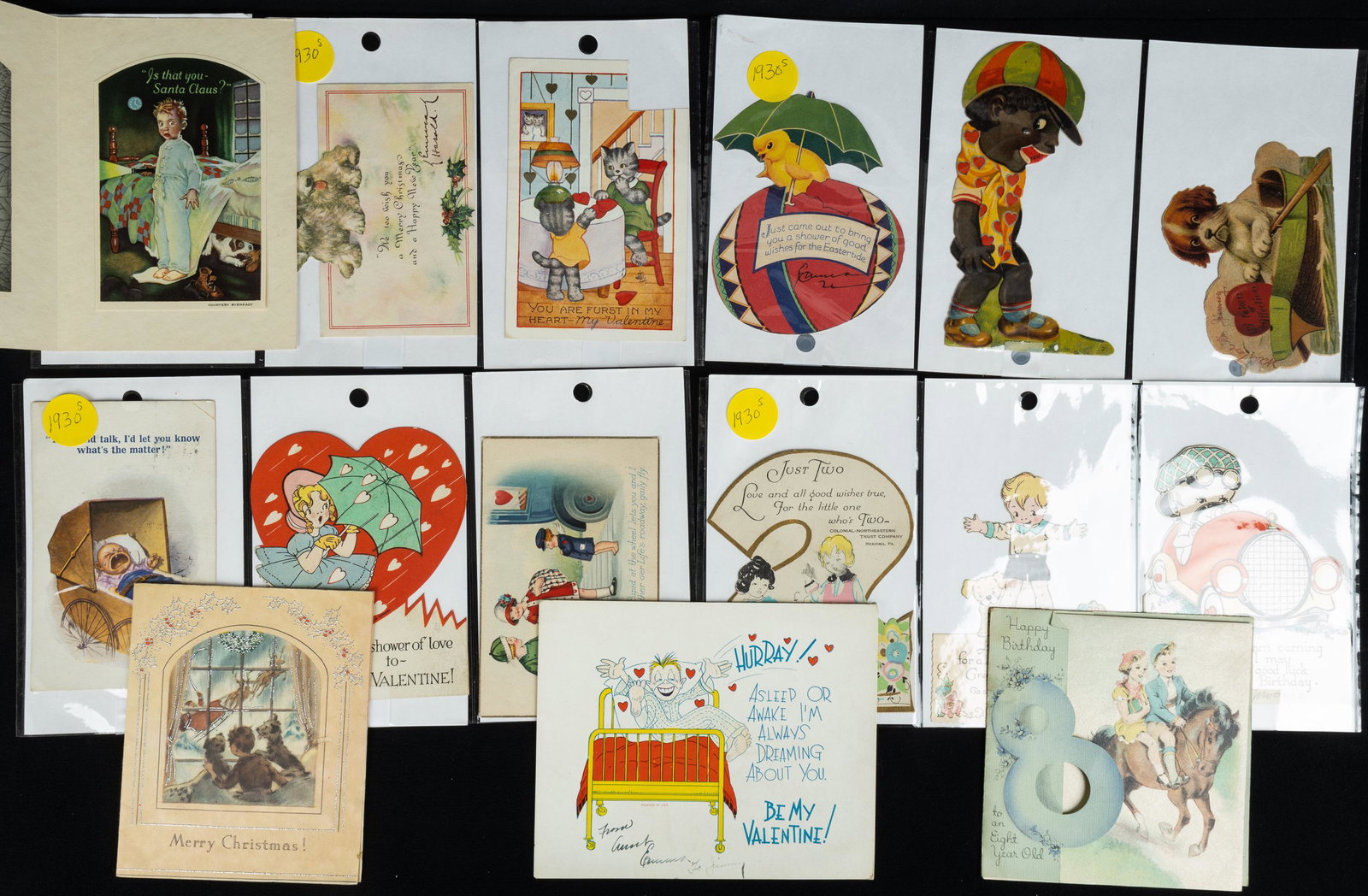 Antique 1930's Holiday Cards & Postcards (1 of 4)