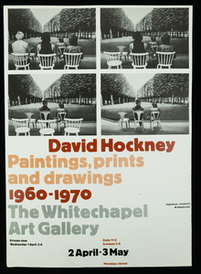 Vintage David Hockney Museum for Moderne Kunst Exhibition Poster (1987,  Framed)