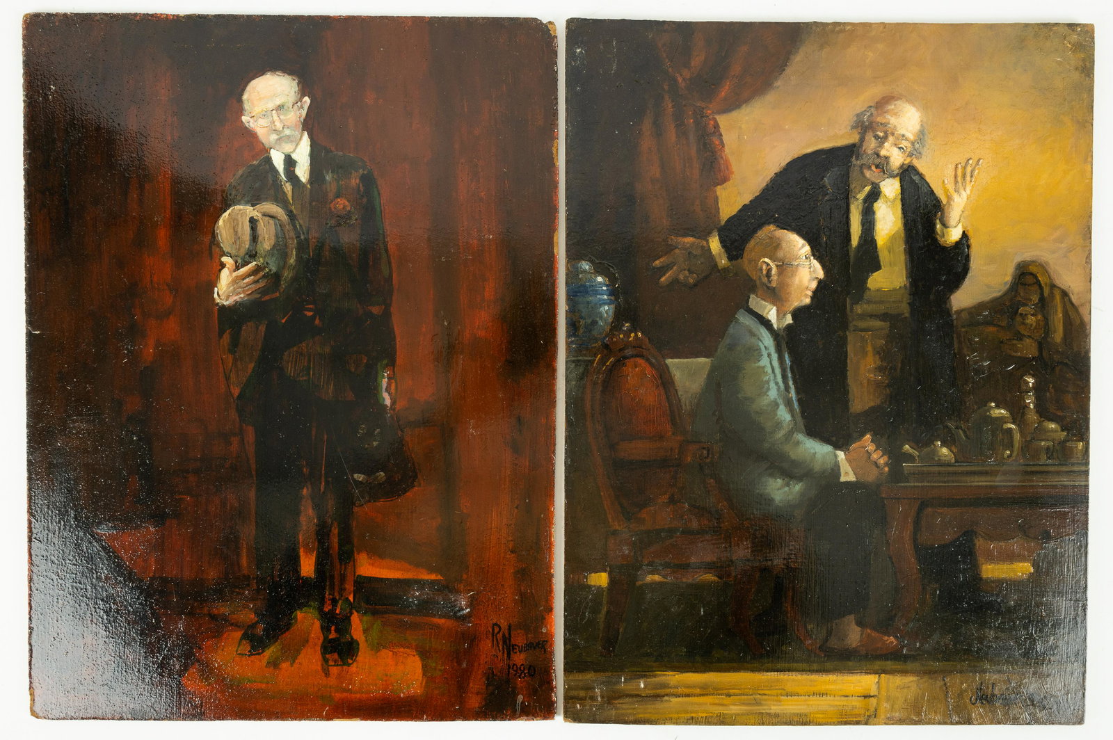 (2) Richard Neubauer (1930-13) Oil on Board (1 of 6)