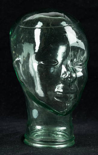 Antique Vintage Glass Head