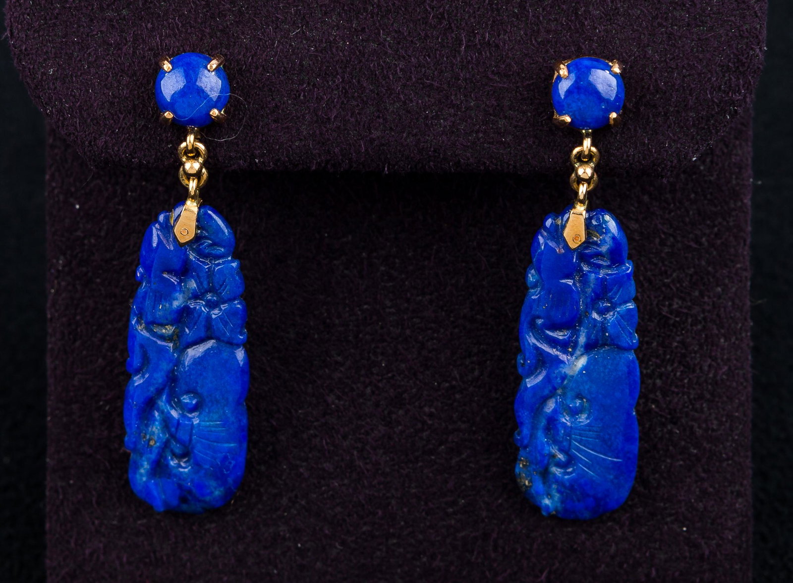 Vintage 14K & Lapis Earrings (1 of 4)