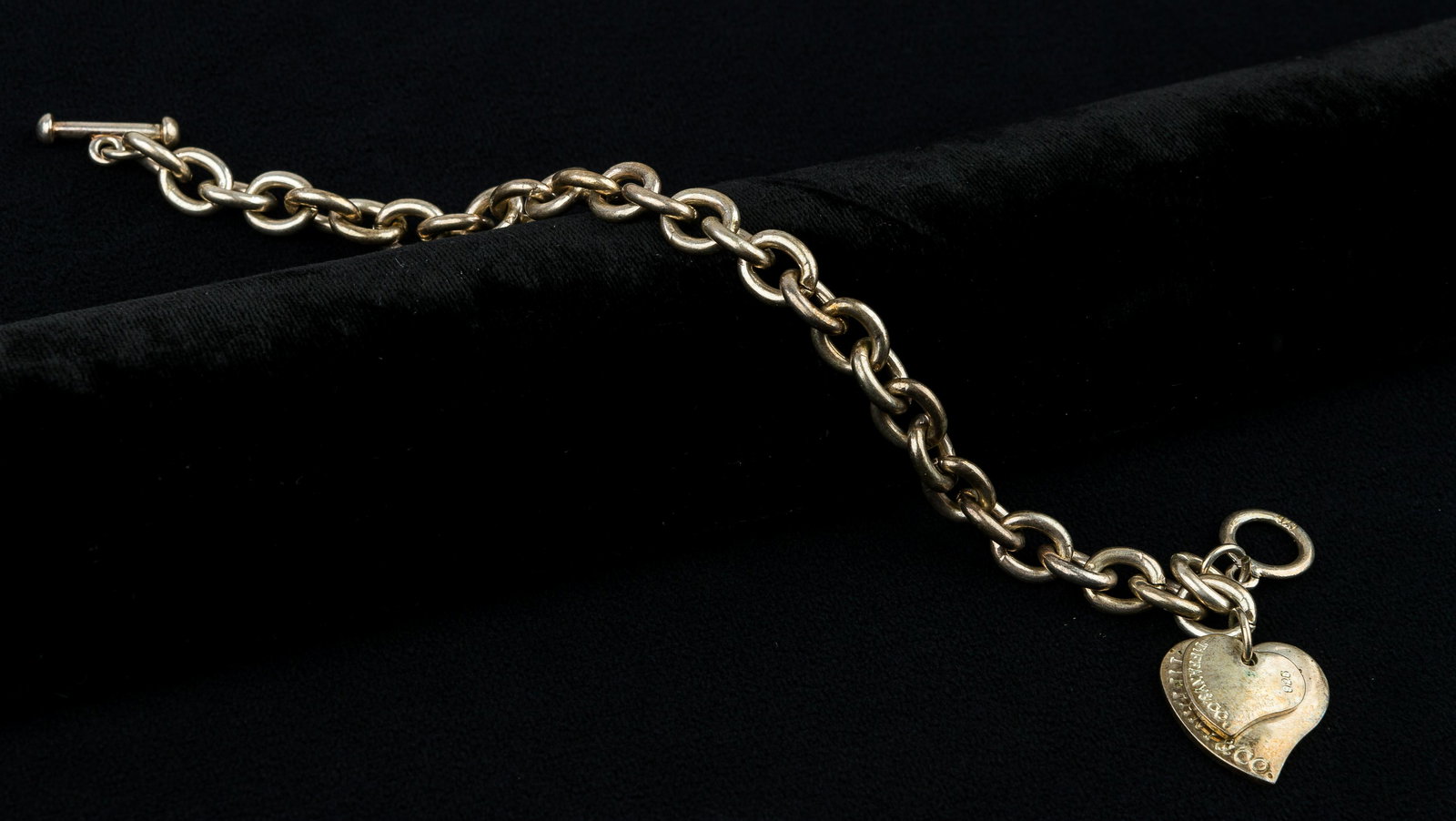 Tiffany & Co. Sterling Heart Bracelet (1 of 5)