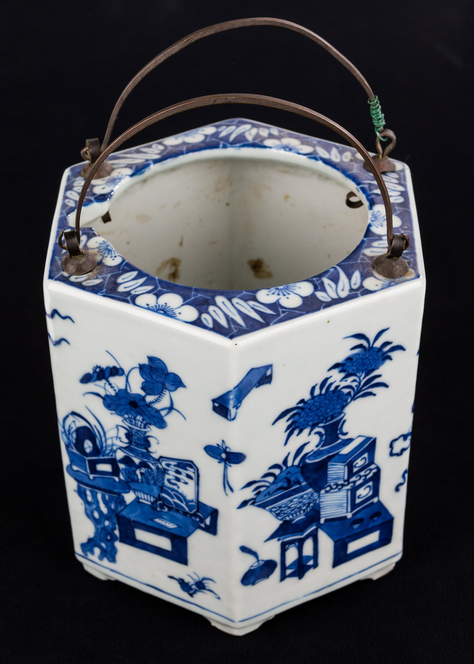 Antique Chinese Blue & White Teapot (1 of 6)