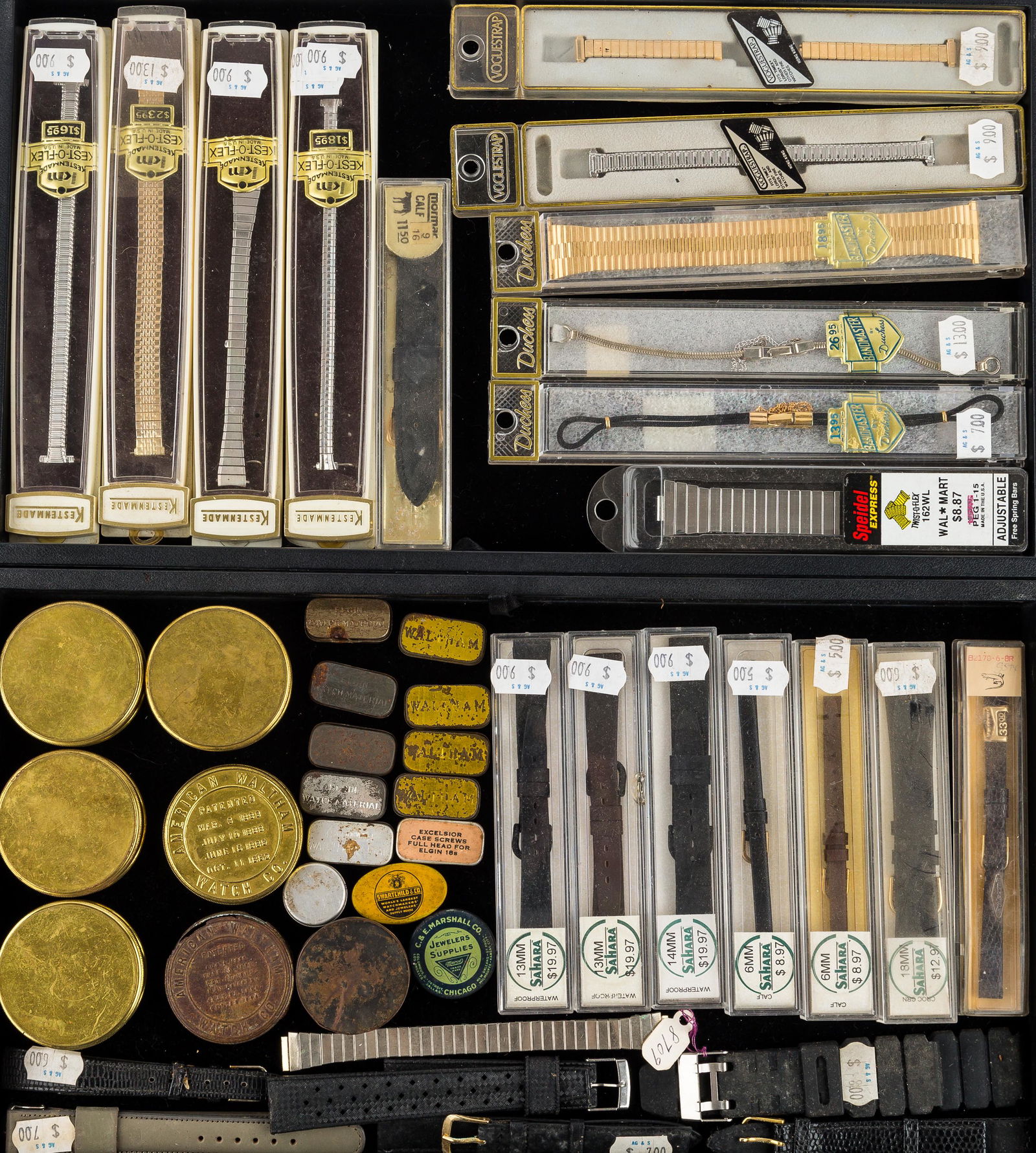 Antique Watch Tins, Vintage Watch Bands (1 of 5)