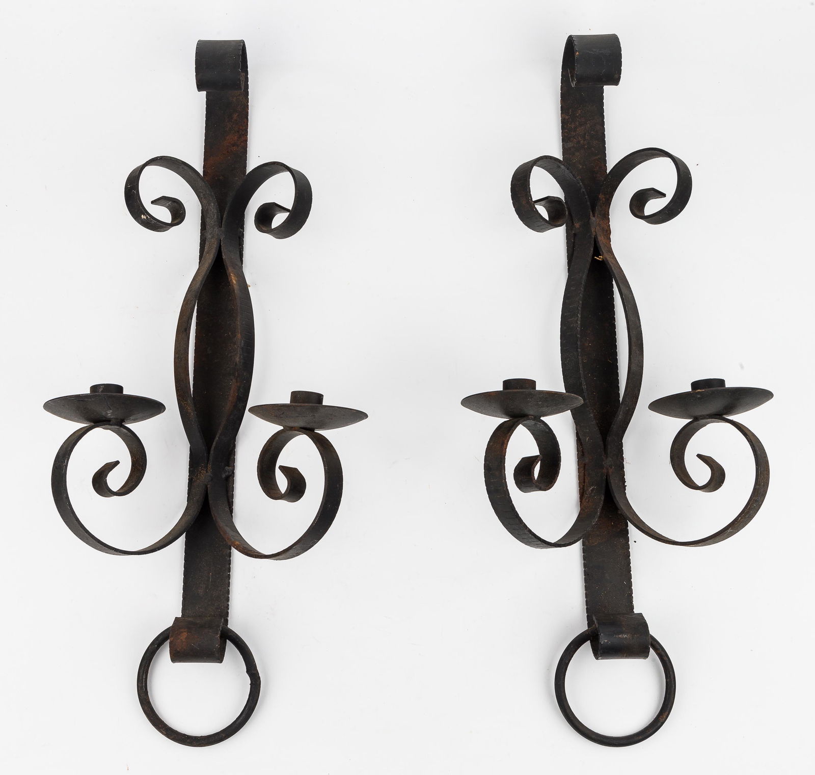 Wrought Iron Wall Sconces (1 of 6)