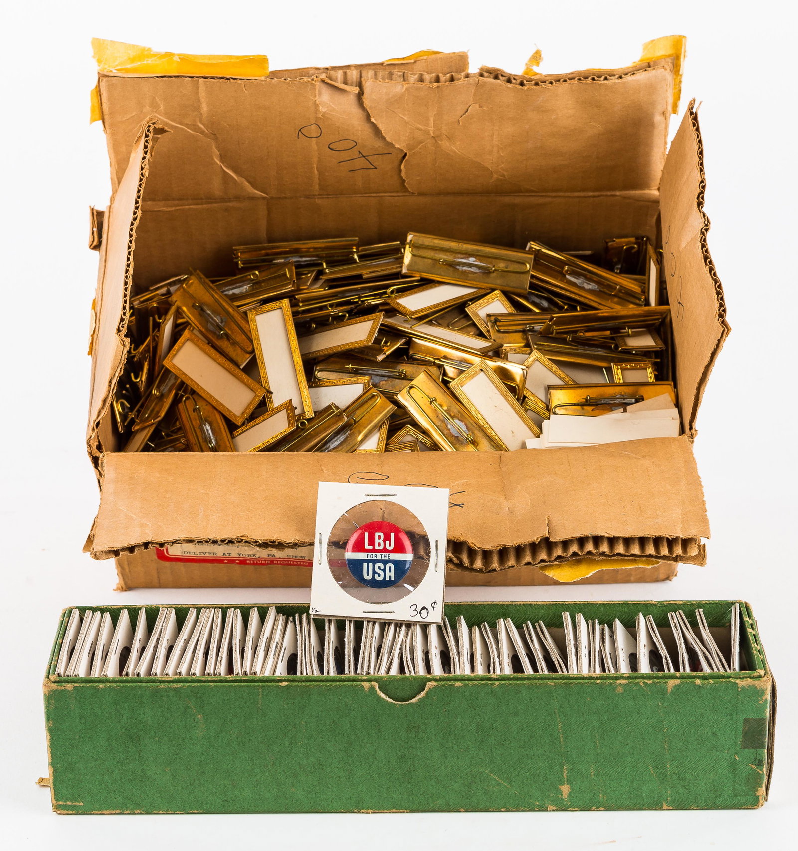 LBJ Political Pins, Vintage Name Tags (1 of 6)