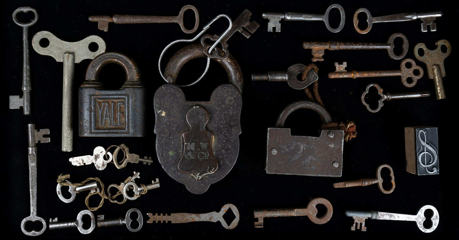 Antique Padlocks, Skeleton Keys (1 of 4)