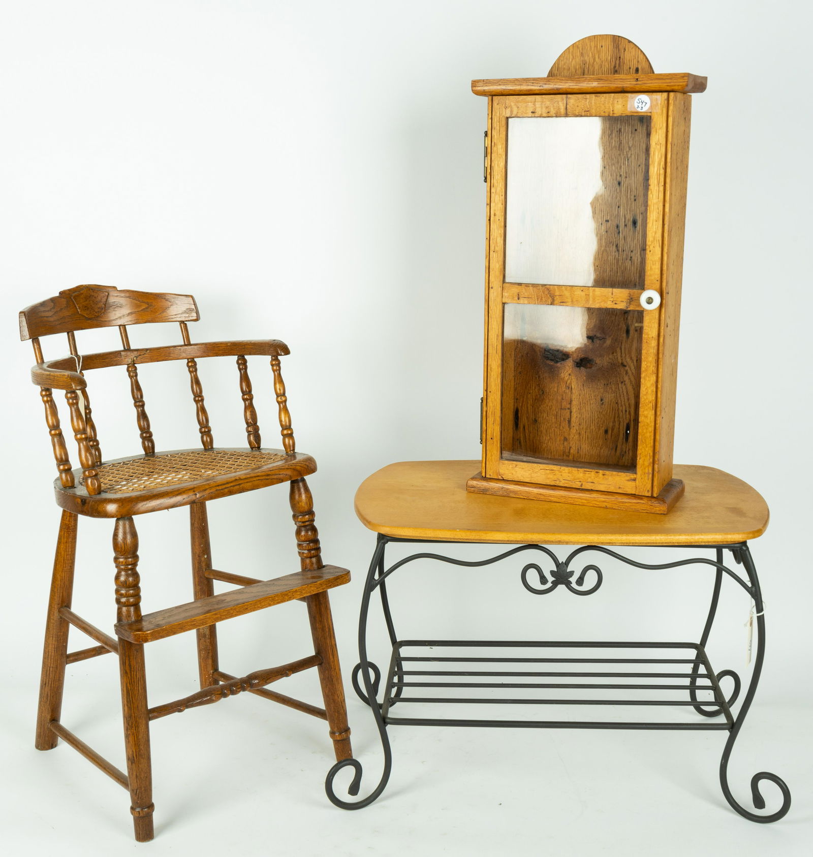 Rustic Cabinet, Chair, Contemporary Table (1 of 12)
