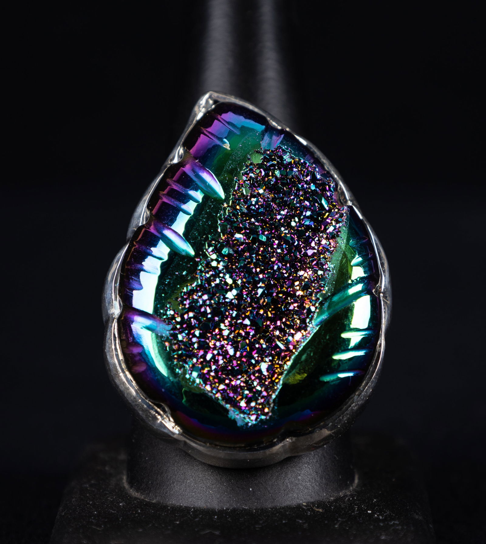 Sajen Designer Sterling Drusy Ring (1 of 4)