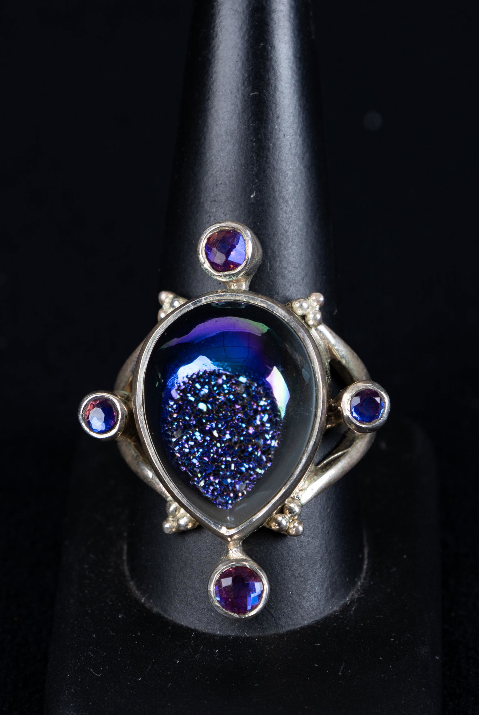 Unique Sterling Drusy Ring (1 of 3)