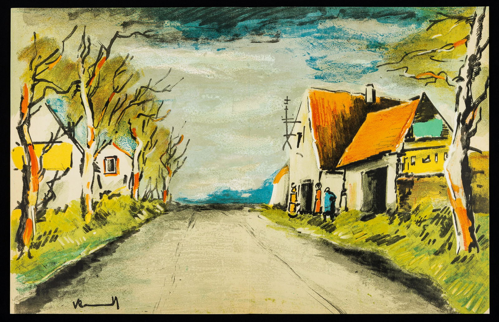 MacOrlan's Vlaminck "La Route" Lithograph (1 of 4)