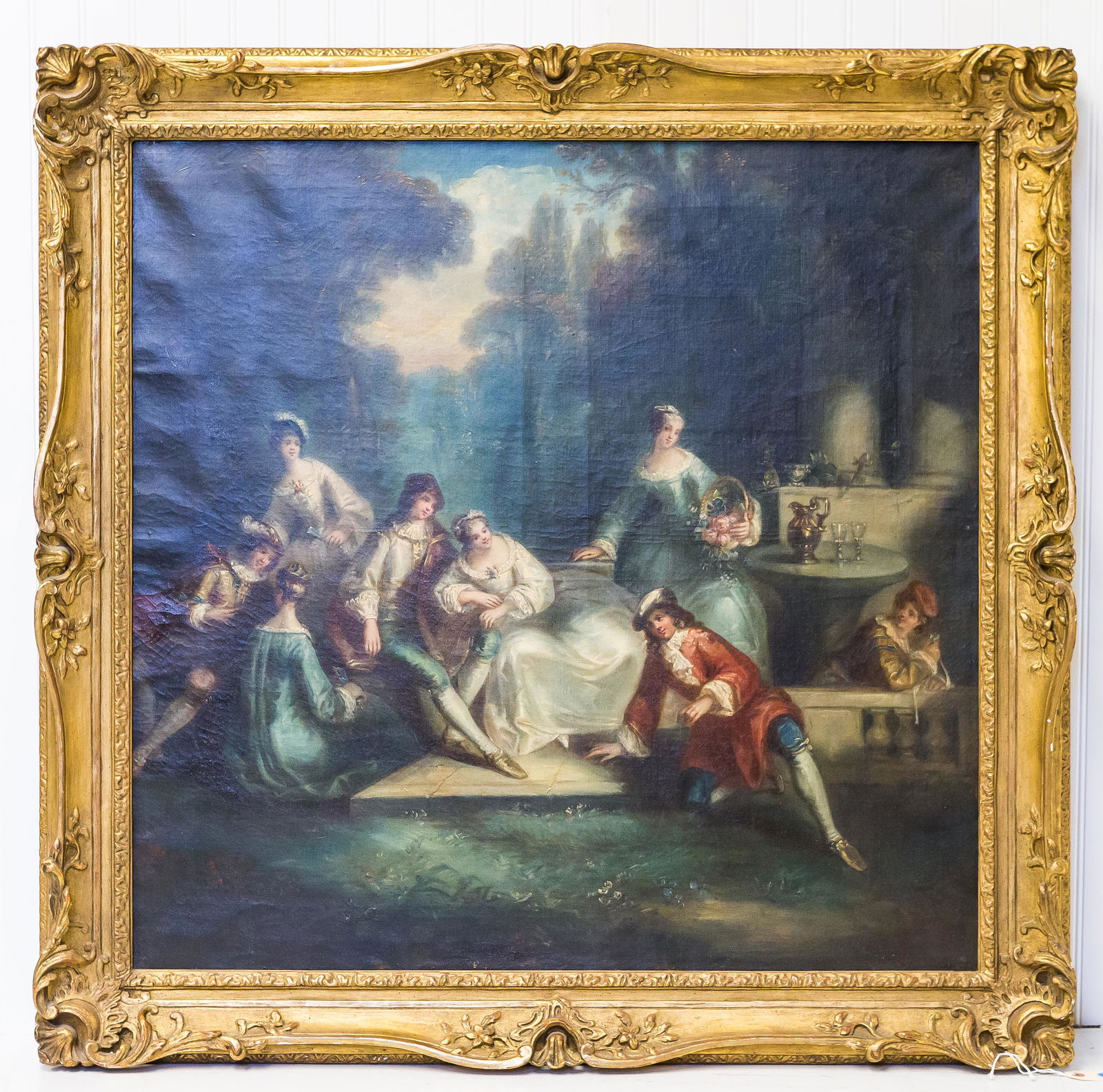 Oil on Canvas, Courting Scene, Old Master Style (1 of 3)