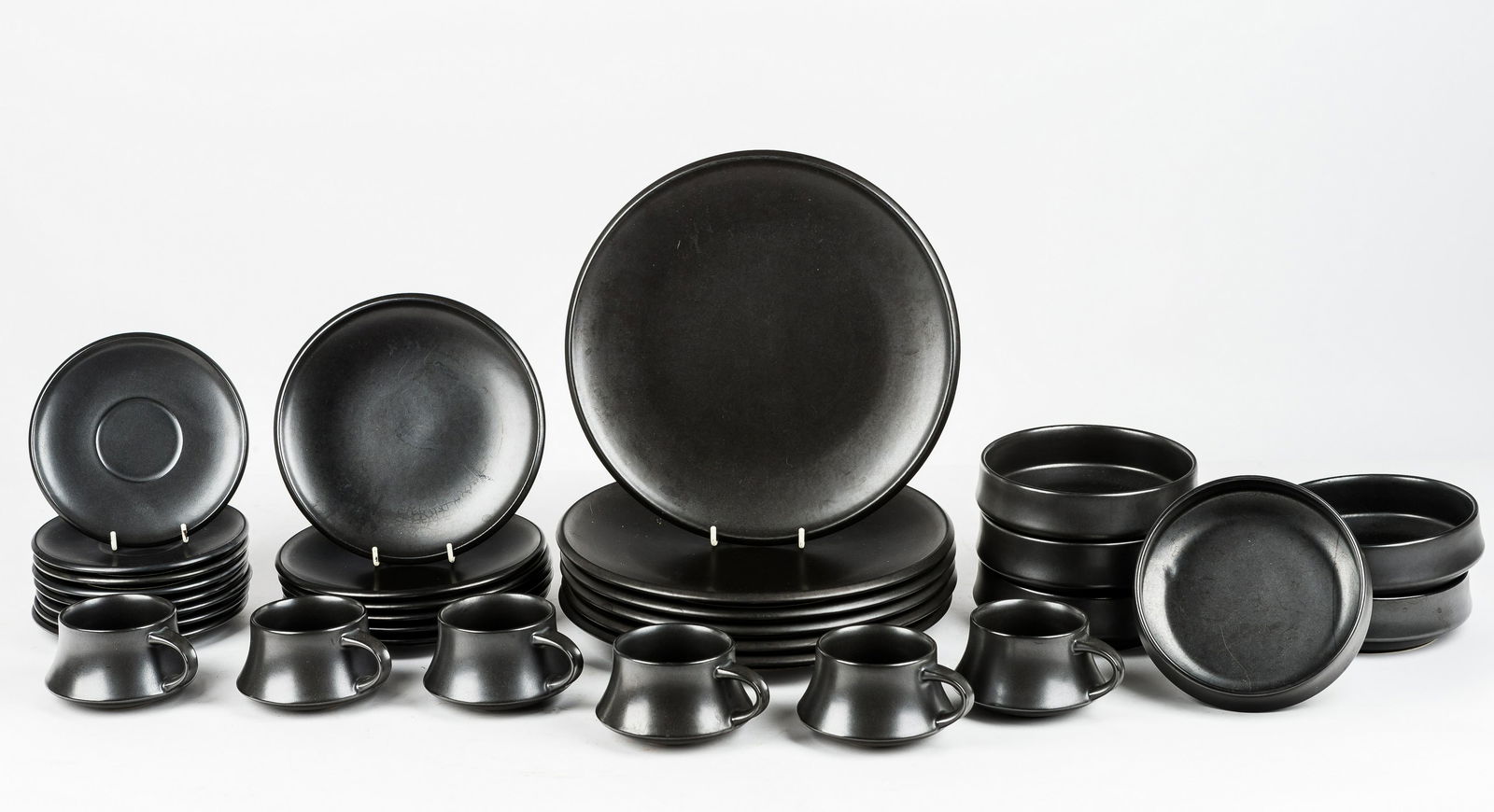 Mid Century 'Shungyo' Stoneware Dish Set (1 of 6)