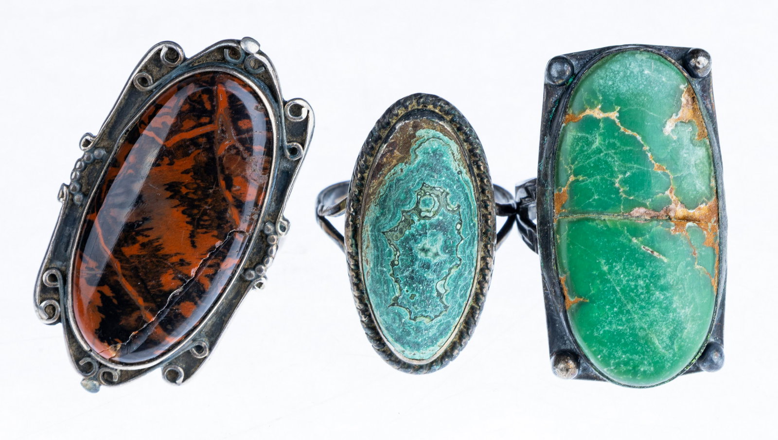 Antique Native American Sterling Rings (1 of 3)