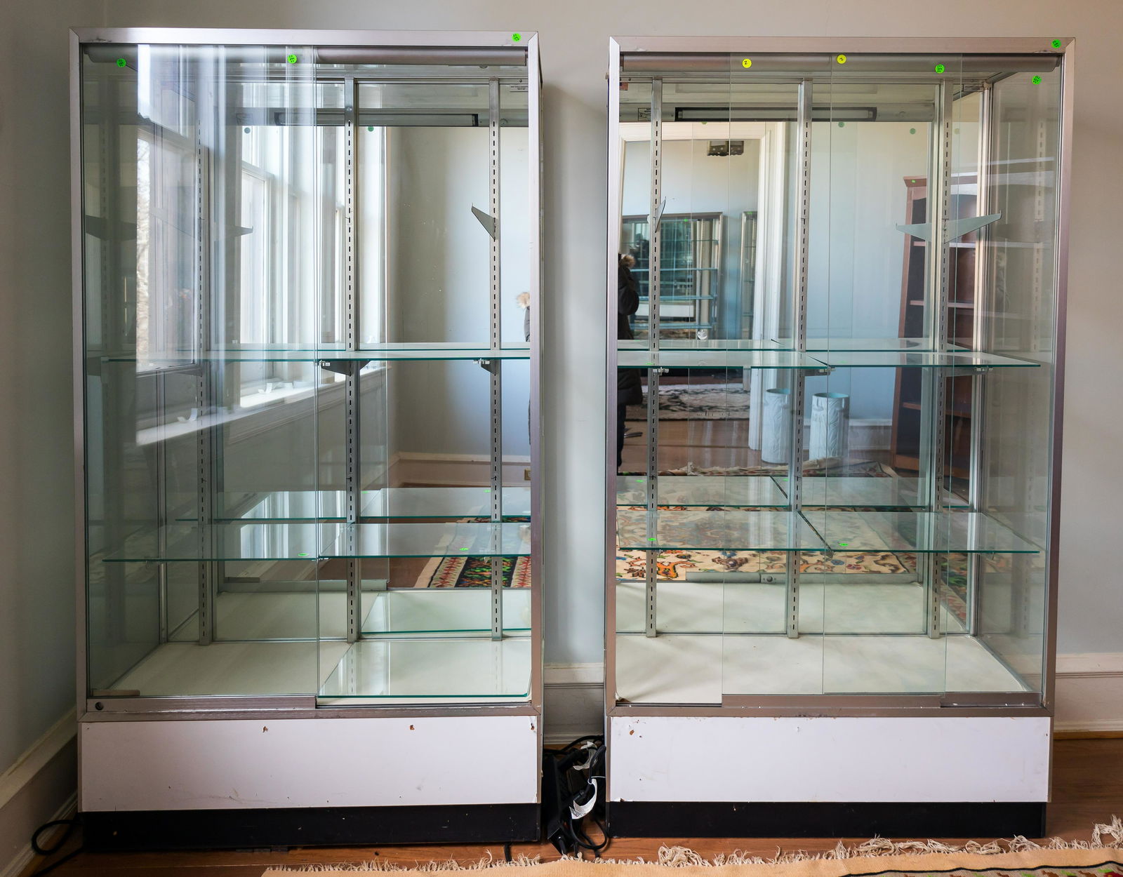 Front Load Lighted Display Cabinets (Pair) (1 of 6)