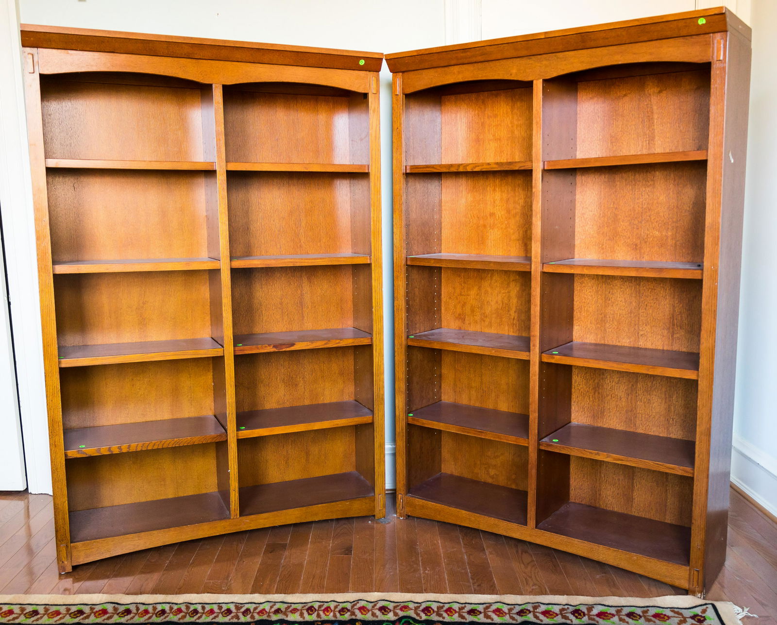 Arts & Crafts Style Book Shelves (Pair) (1 of 9)