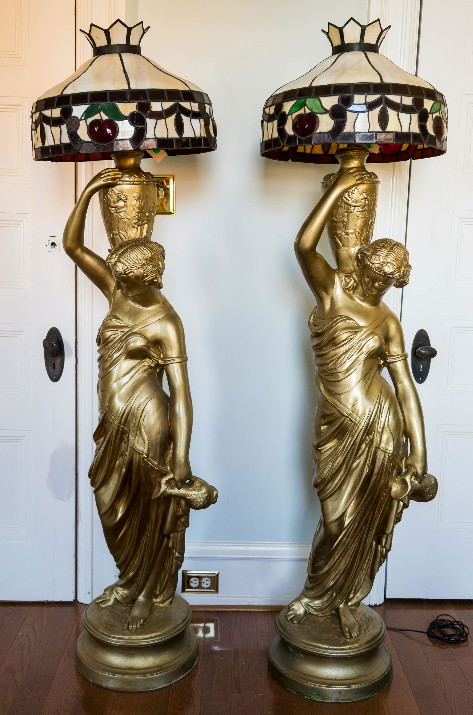Lady Statue Floor Lamps (Pair) (1 of 17)