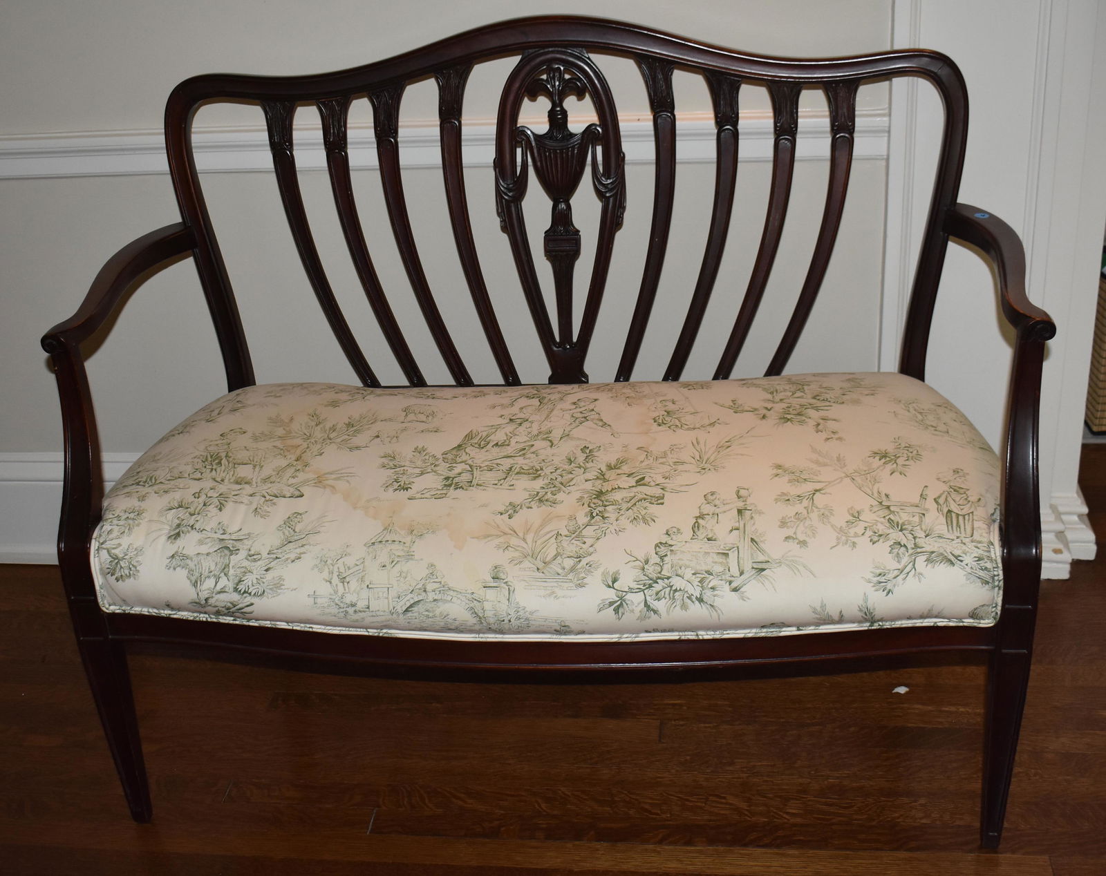 Federal Style Chair Back Settee (1 of 6)