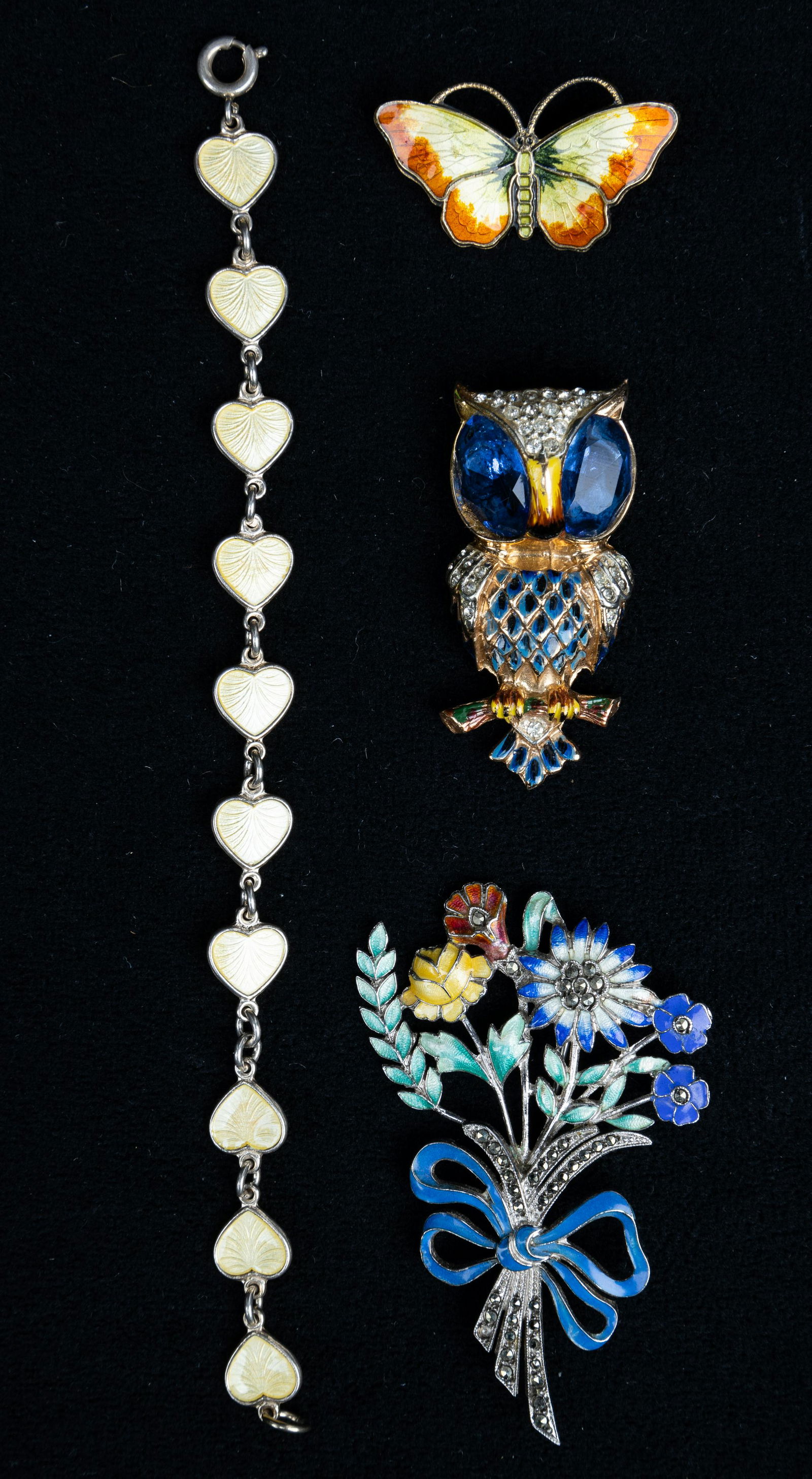 Sterling, Enamel Jewelry (1 of 2)