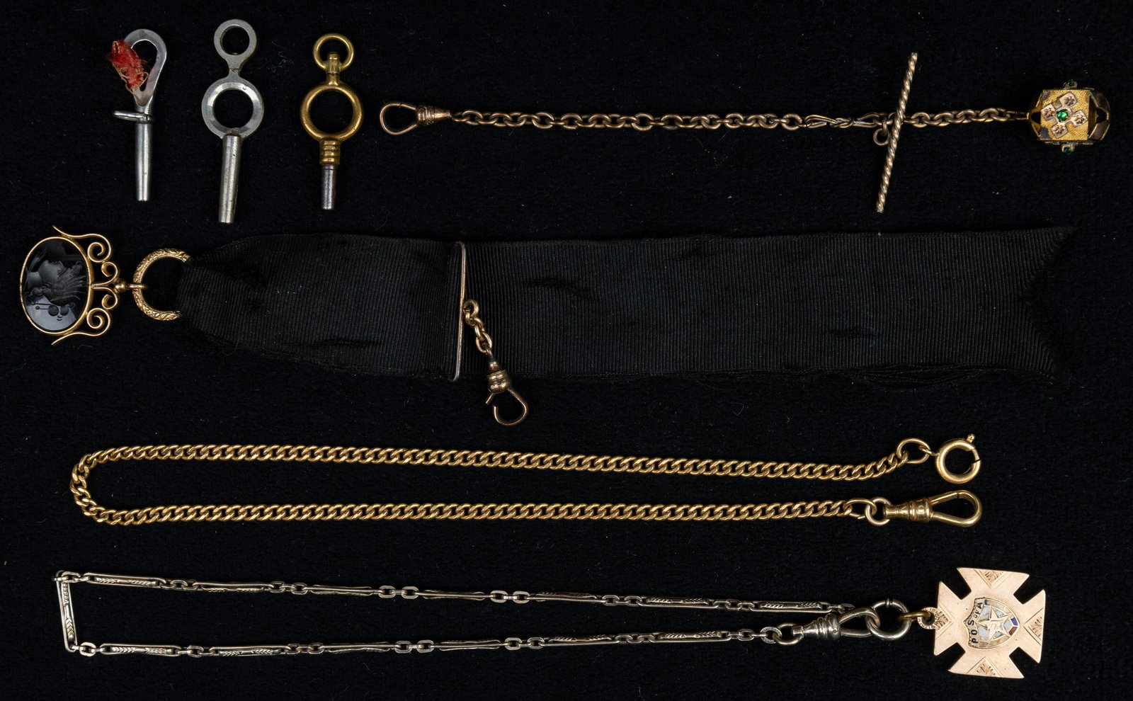 Vintage Watch Fobs (4) and Keys (1 of 5)