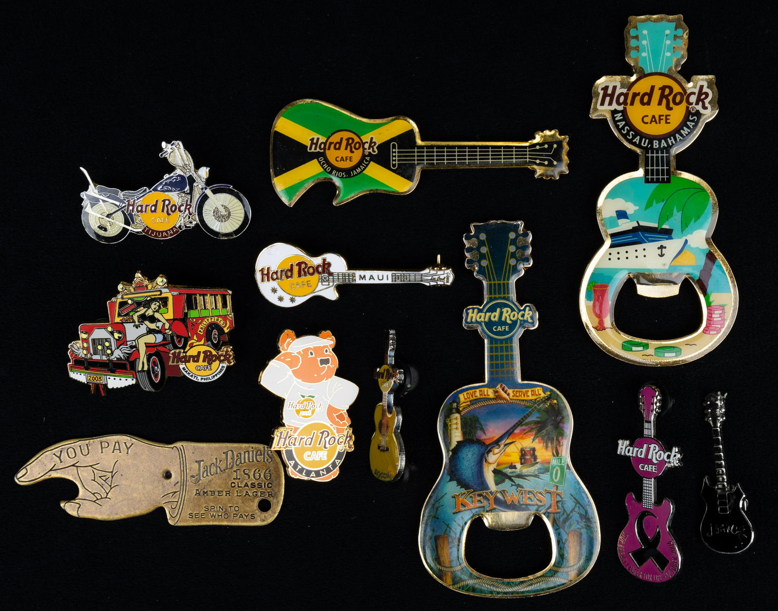 Hard Rock Cafe Bottle Openers & Pins (1 of 3)