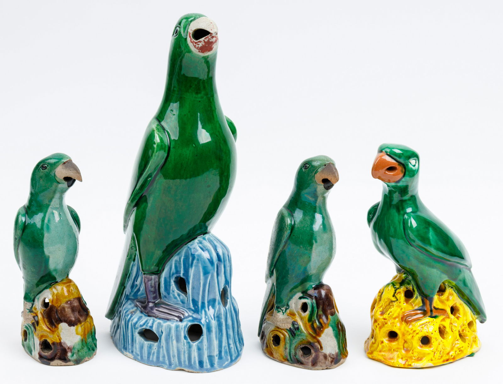 19th & 20th C Chinese Porcelain Parrots (1 of 3)