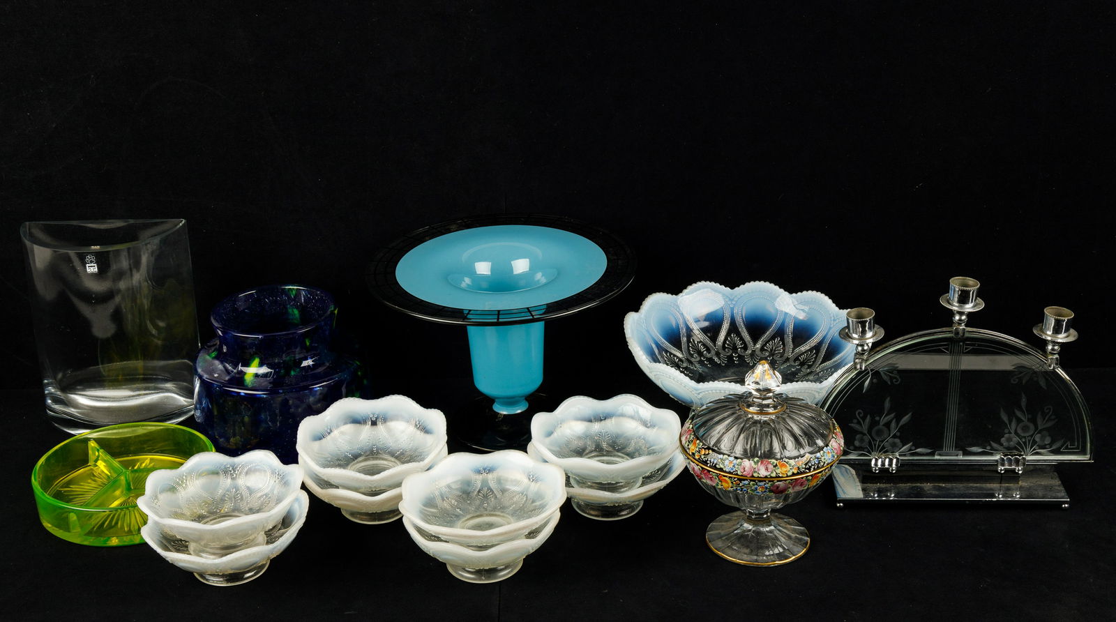 Art Glass, Heisey, Finland & Fruit Salad Set (1 of 8)