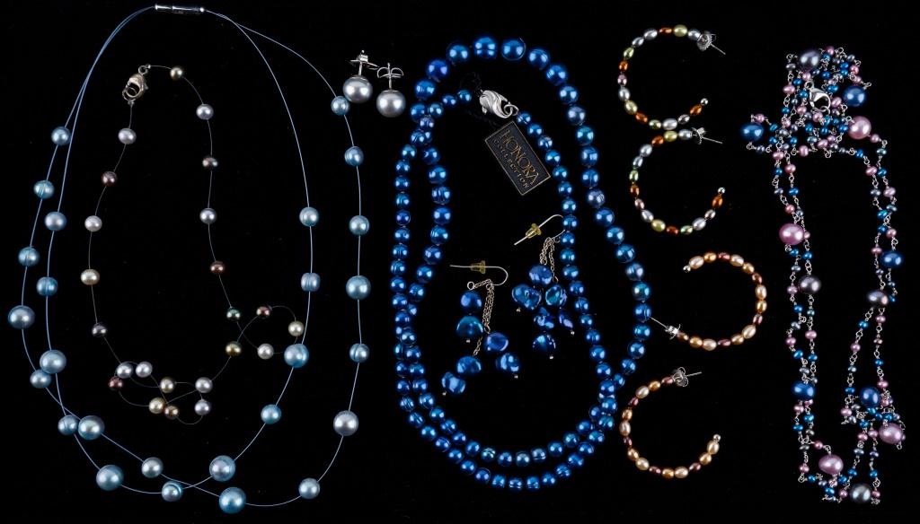 Honora Cultured Pearl necklaces& Earrings (1 of 4)
