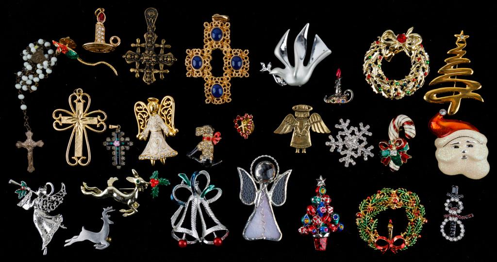 Giusti, Coro, Religious, Christmas Brooches (1 of 4)
