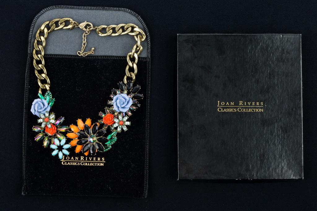 Colorful Joan Rivers Chunky Floral Necklace (1 of 3)