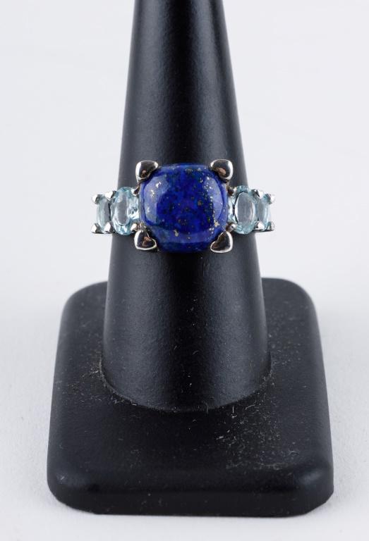 Lapis Sterling Estate Ring (1 of 4)
