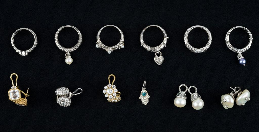 Judith Riptka Sterling Ring and Earring Collection (1 of 8)
