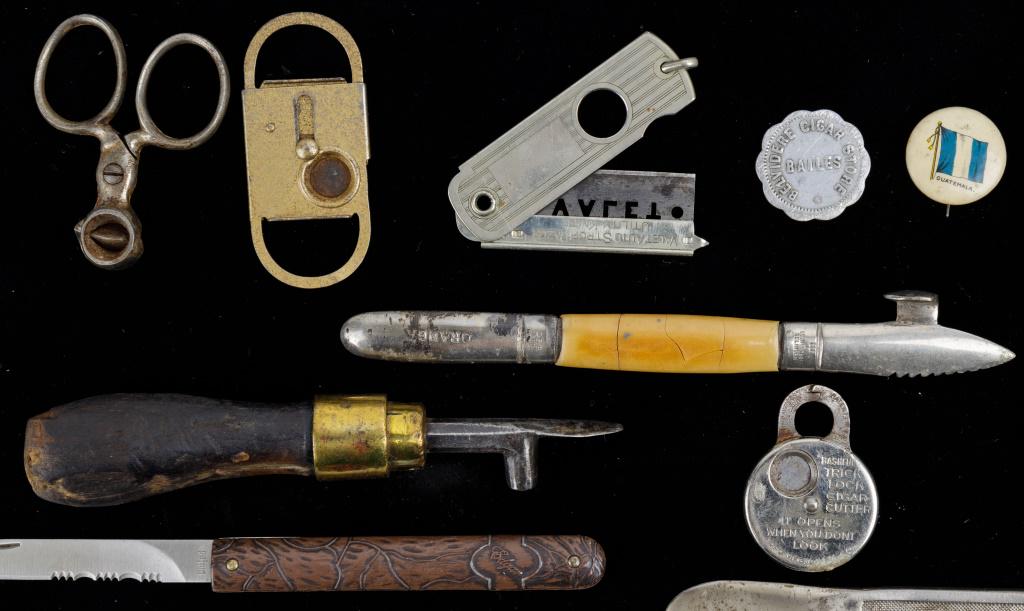 Antique Cigar Cutters & Other Tobacco Items