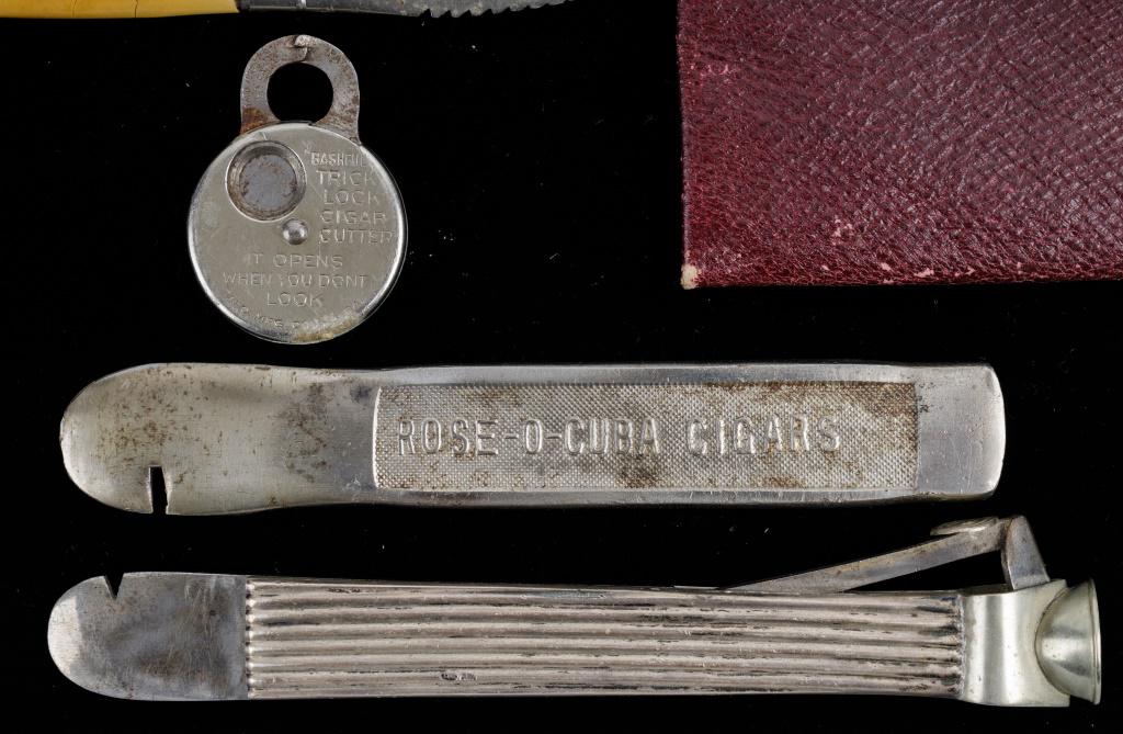 Antique Cigar Cutters & Other Tobacco Items