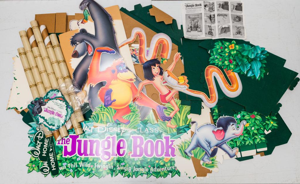 Disney's The Jungle Book Cardboard Store Display: The Jungle Book display is in original Promotional box in like new condition.