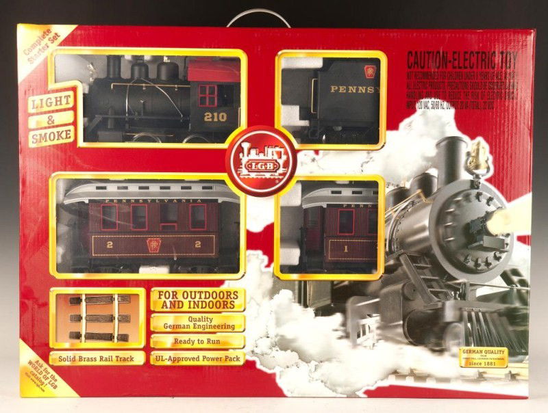 LGB Christmas Set: LGB G scale 20540 Christmas Passenger train set (missing track and transformer)