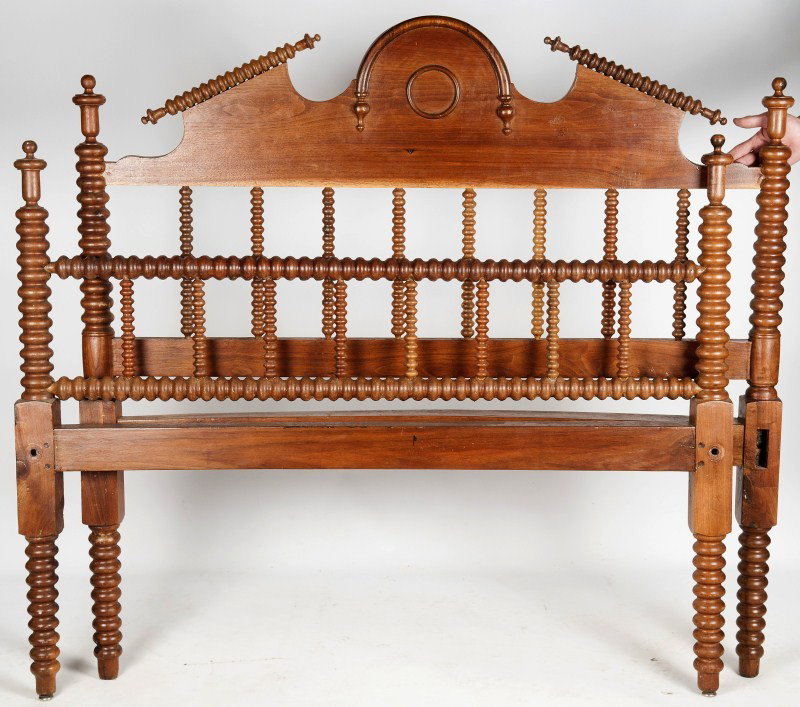 Jenny Linn Bed 19th C: Late 19th Century Jenny Lind bed 52"h x 54"w x 78"d