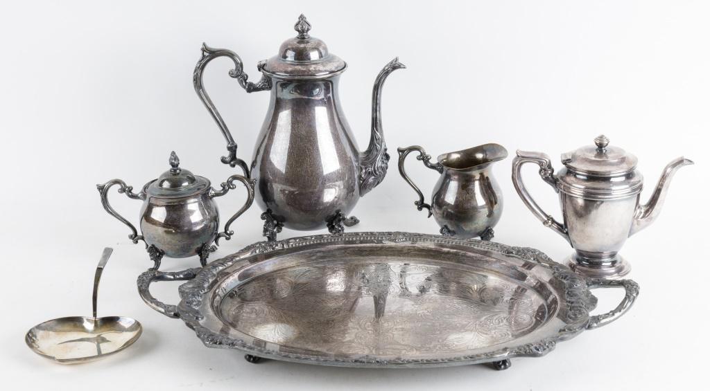 Silver Plate Tea Set, Coffee Items (1 of 8)