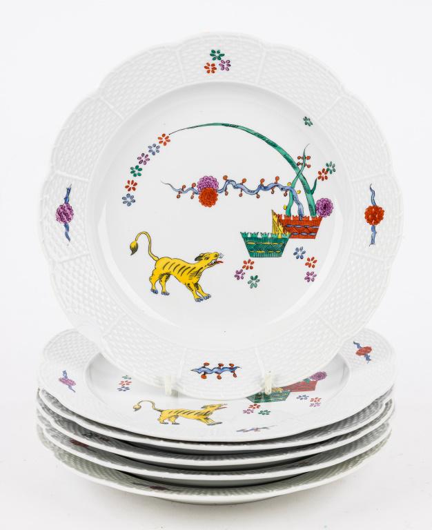 Meissen 'Tree of Life' Tiger Plates (1 of 5)