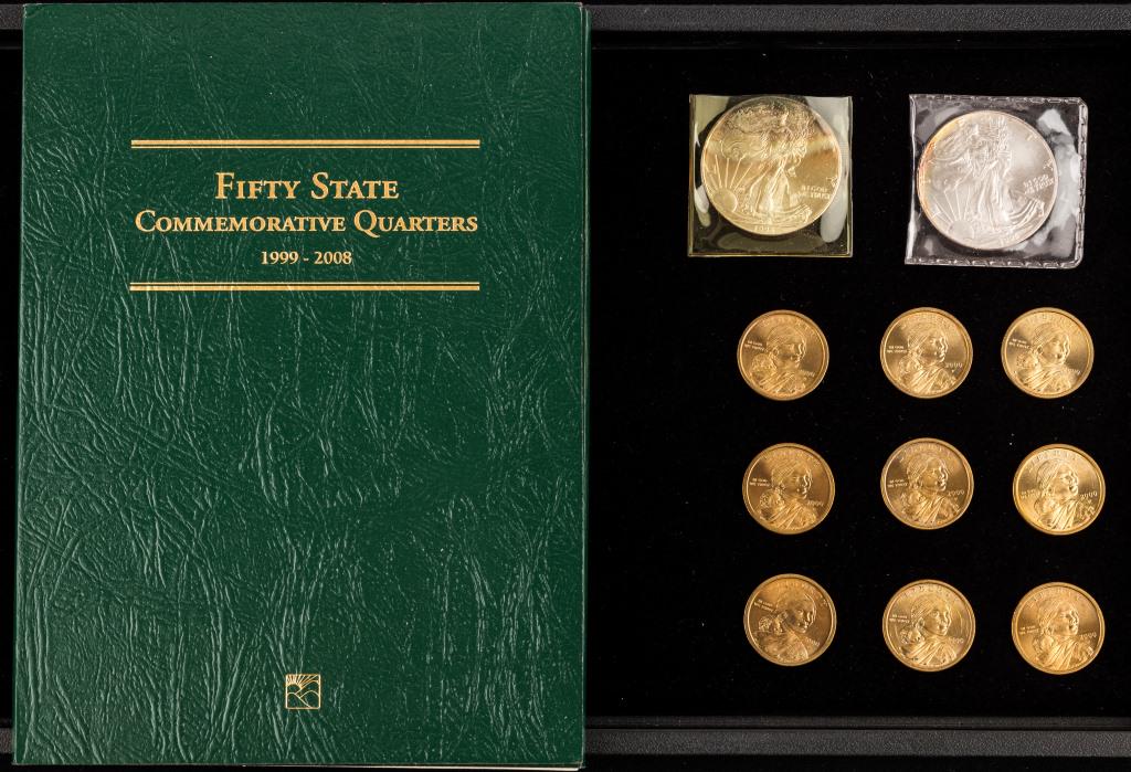 Silver Eagle, Sacagawea Dollars, State Quarters (1 of 3)