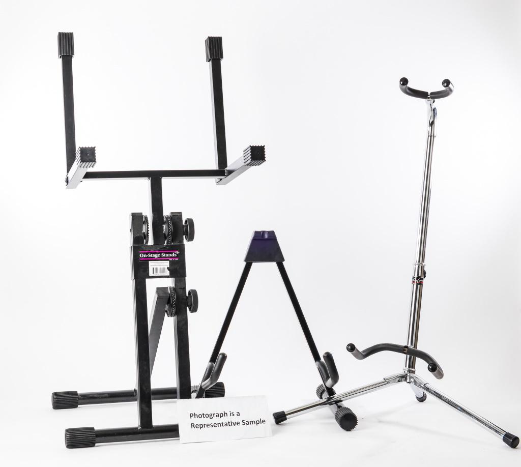 Guitar, Amp Stands, Bench