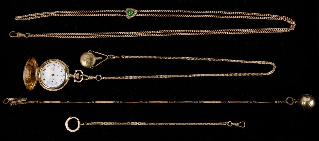 Gold Filled Watch Chains, Pocket Watch (1 of 6)