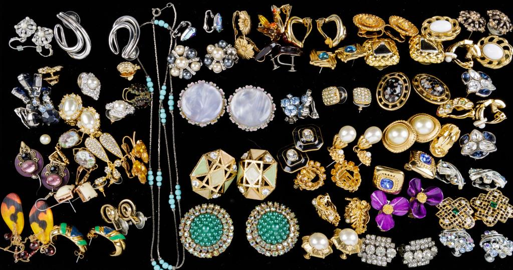 Dior, Joan Rivers, Swarovski & Other Jewelry: Large variety of jewelry including Swarovski, Yves Saint Laurent, Napier, Monet, Christian Dior, Carolee, Joan Rivers, Alexis Bittar, KJL, Lisner, Coro, JF, LCI, and more.