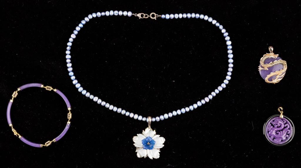 14K Purple Jade & Sterling Jade Jewelry (1 of 7)